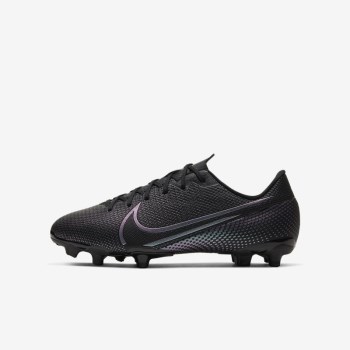 Nike Jr. Mercurial Vapor 13 Academy MG - Nagyobb Gyerek Focicipő - Fekete/Fekete